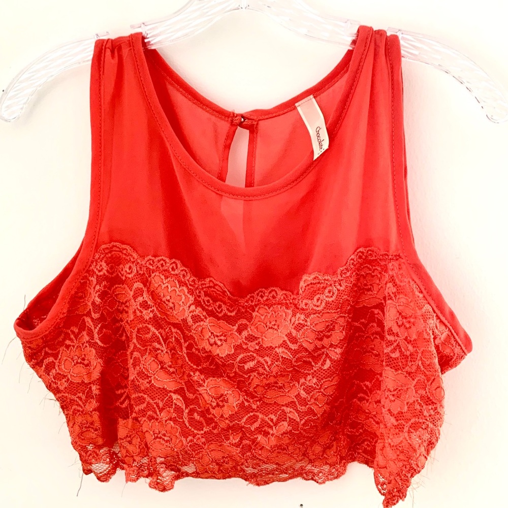 Coral Sleeveless Blouse